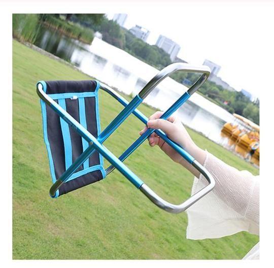 Featherlight Folding Chair With Aluminum Frame For Outdoor Enthusiasts