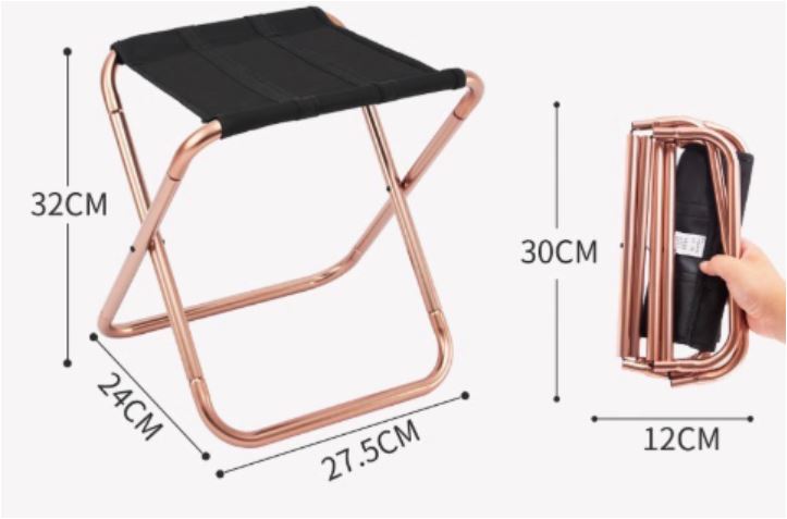 Featherlight Folding Chair With Aluminum Frame For Outdoor Enthusiasts