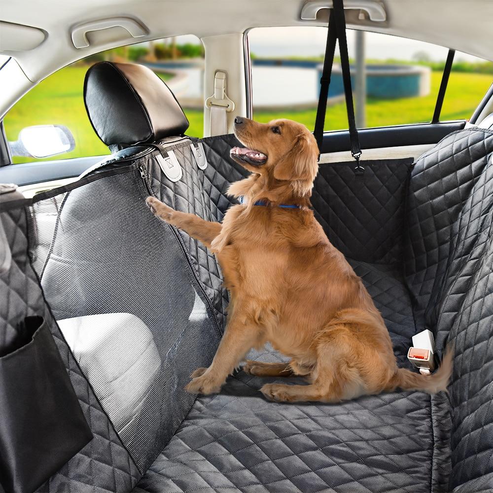 Seat Cover For Dogs With Clips And Mesh Center For Cars