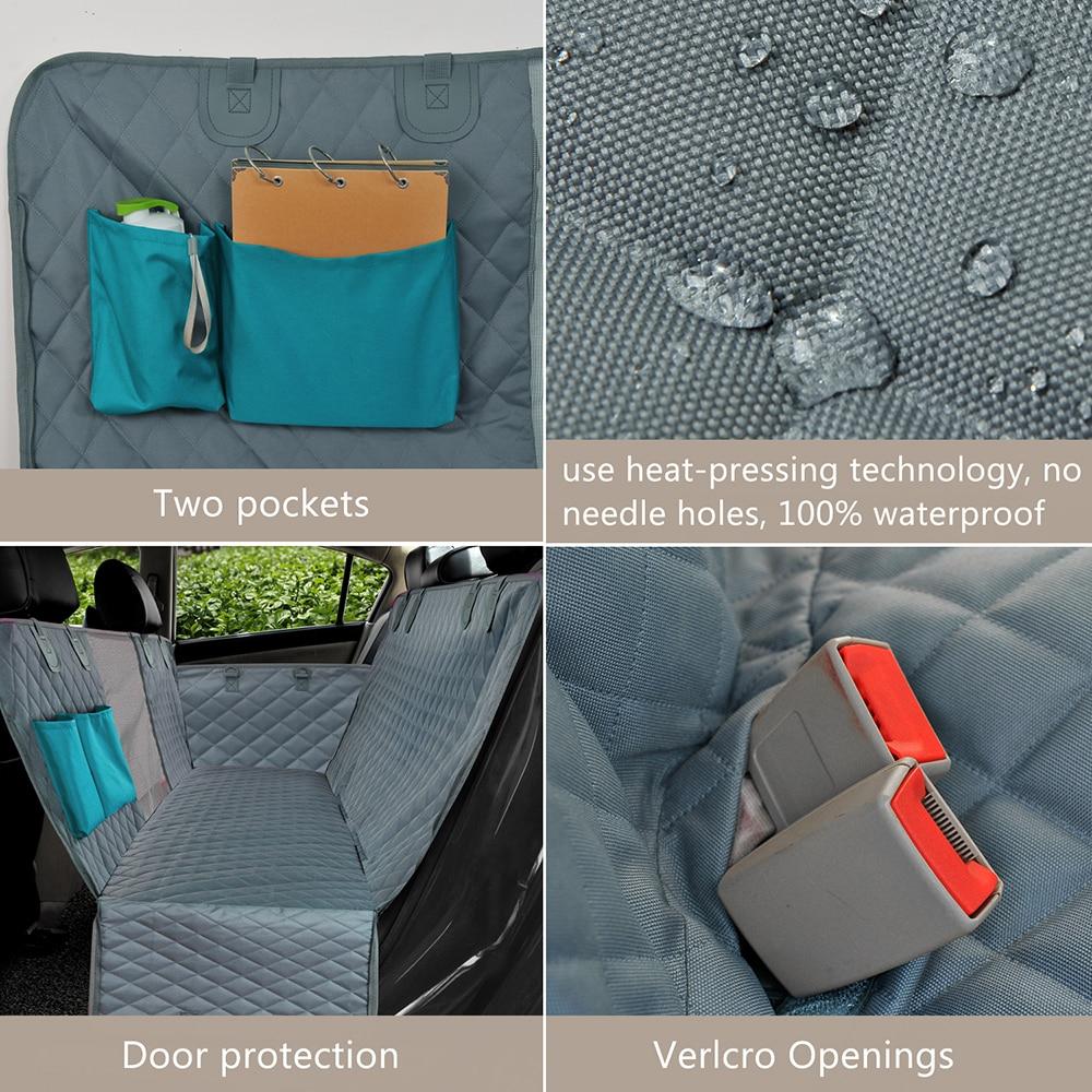 Seat Cover For Dogs With Clips And Mesh Center For Cars