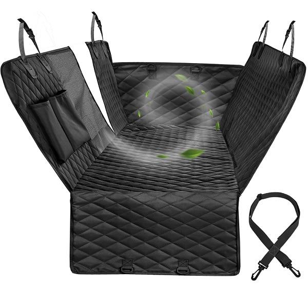 Seat Cover For Dogs With Clips And Mesh Center For Cars