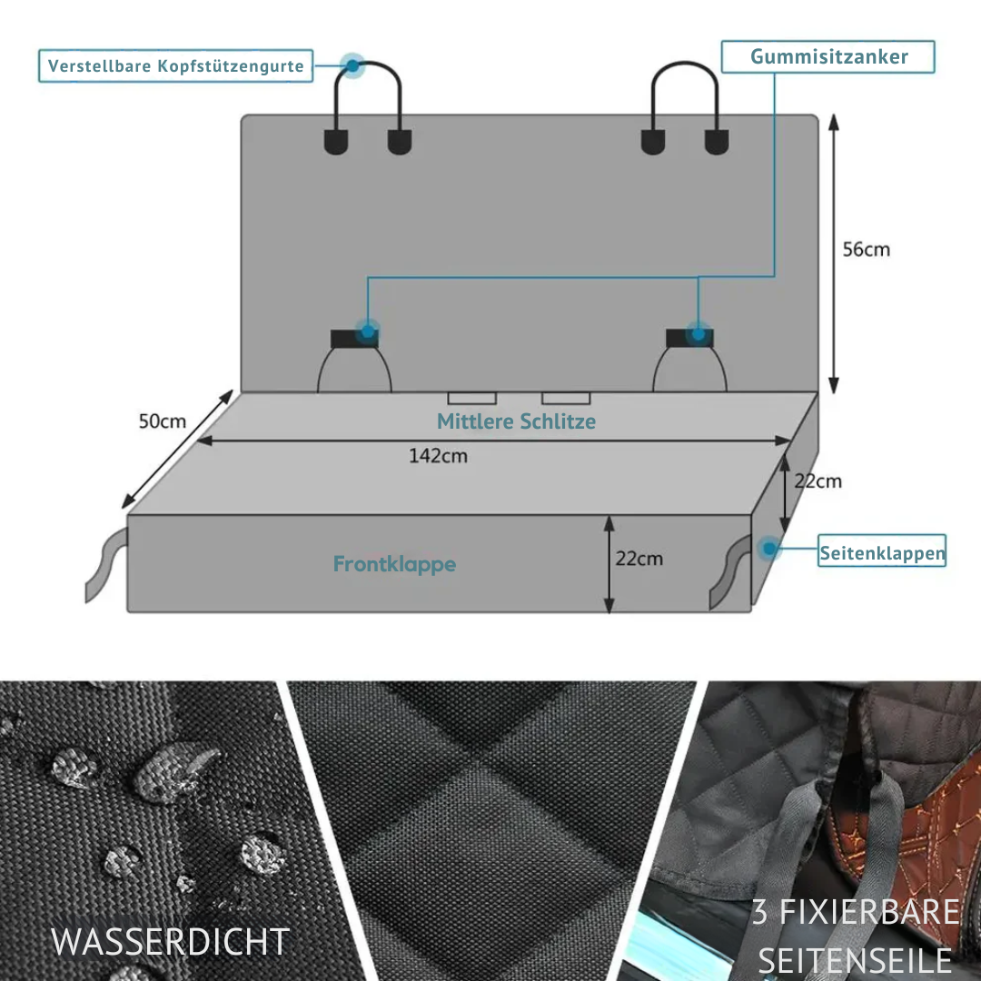 Waterproof Seat Cover For Dogs With Scratch-Resistant Protection