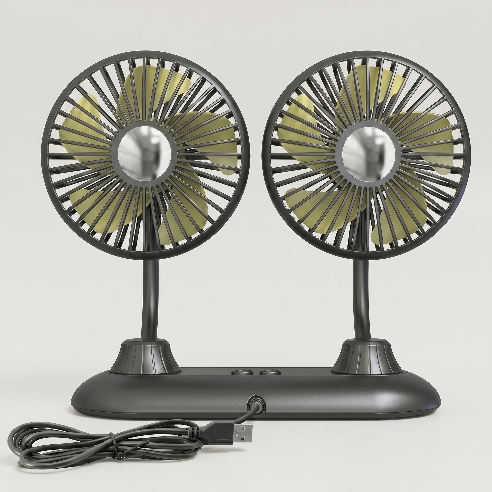 Dual Head Car Fan -  Vehicle Air Circulation - Ormexis