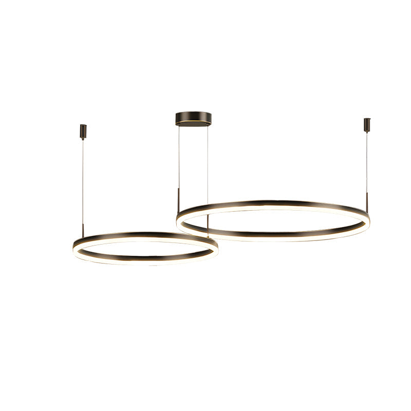 Sleek Ring Chandelier Wireless Ceiling Light With Built In LED