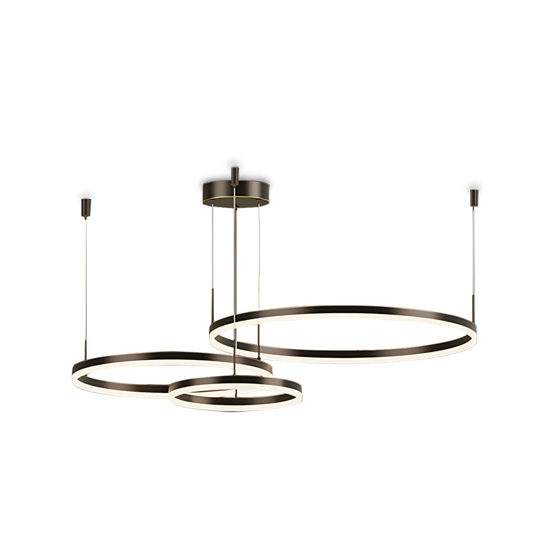 Sleek Ring Chandelier Wireless Ceiling Light With Built In LED
