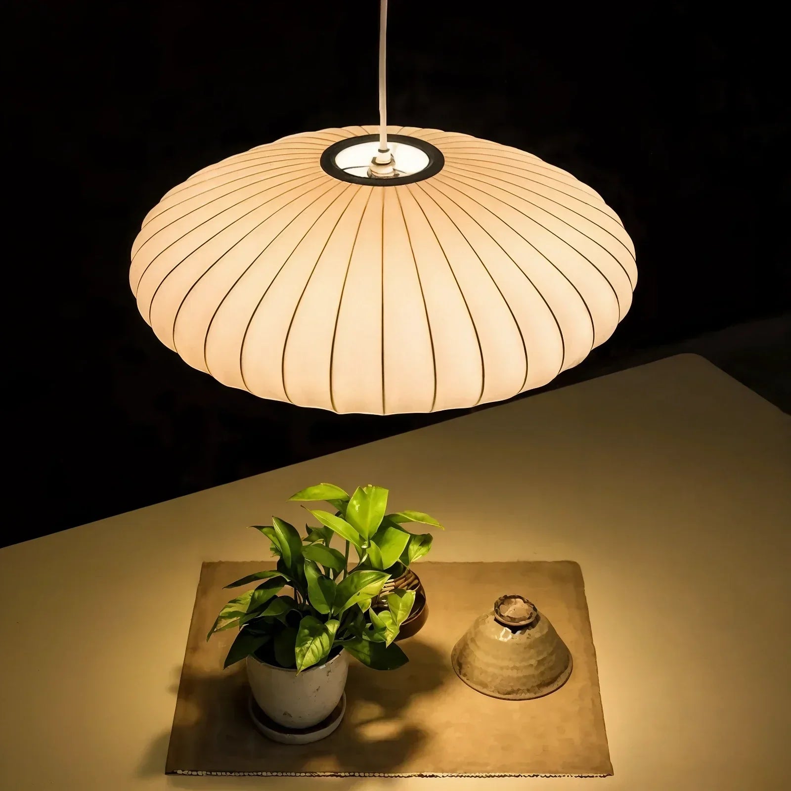 CacoonLight Sleek Ceiling Fixture For Gentle Diffusion Of Light