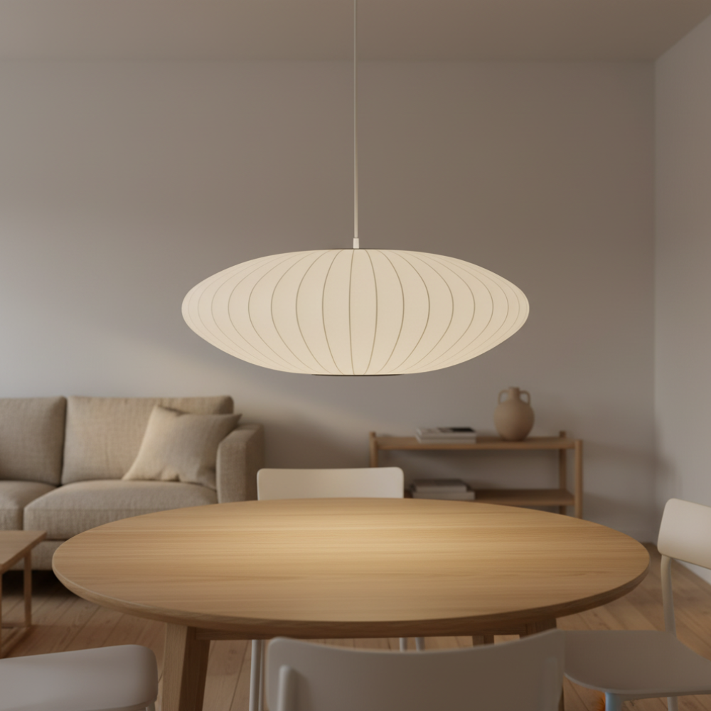 CacoonLight Sleek Ceiling Fixture For Gentle Diffusion Of Light