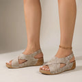 Slingback Wedge Sandals -  Walking On Holiday - Ormexis
