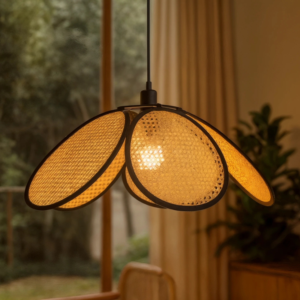 Calima Bohemian Woven Pendant Light For Living Room And Kitchen