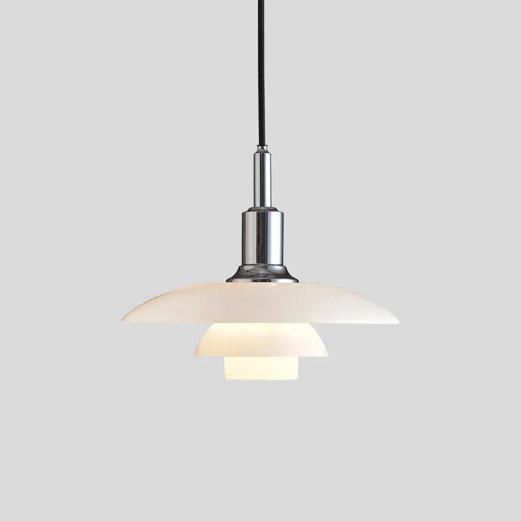 Danish Style Glass Pendant Light for Kitchen, Designer Ceiling Fixture