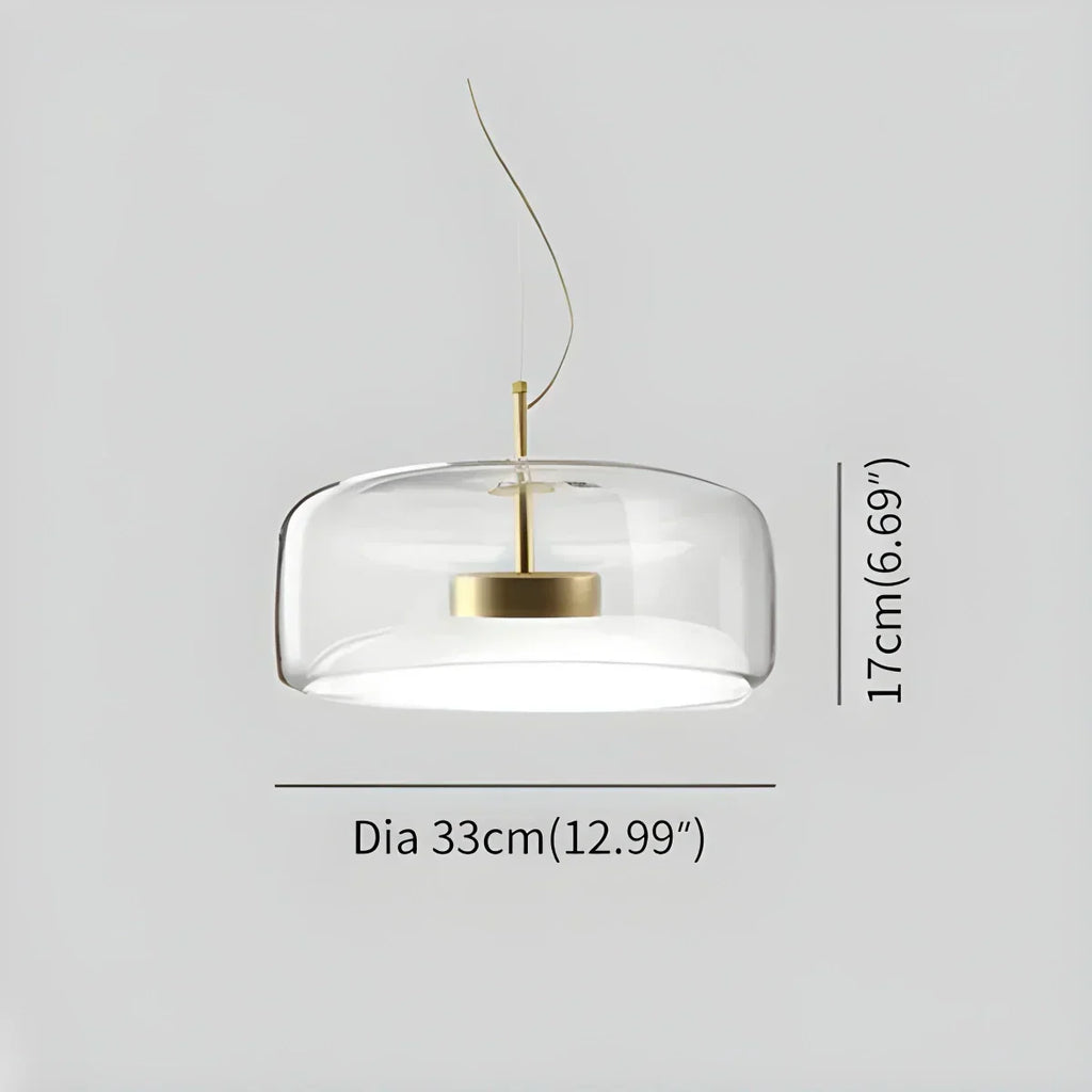 Morden Modern Glass Pendant Fixture For Dining Room