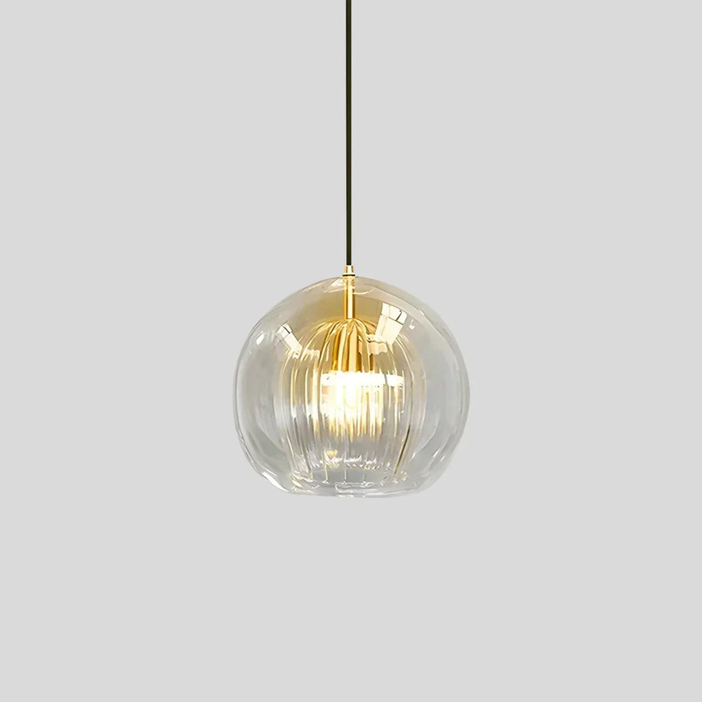 Scandinavian Pendant Glass Globe Light For Modern Living Spaces