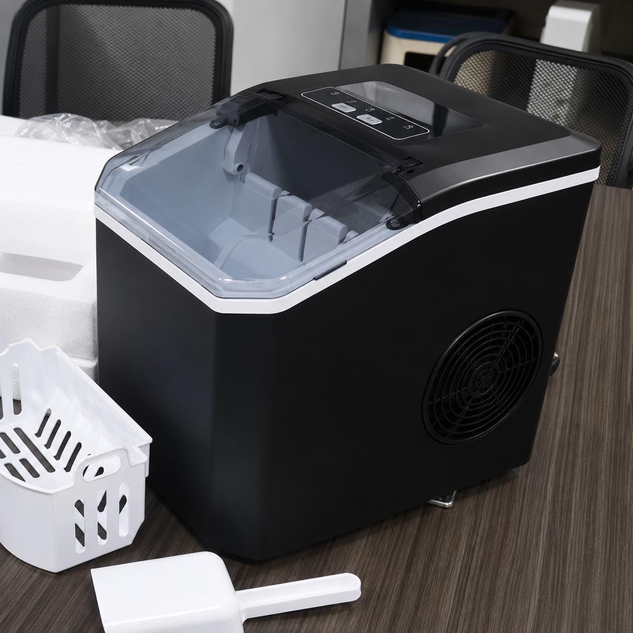 Slim Ice Maker For Quick Bullet Ice Production At Home