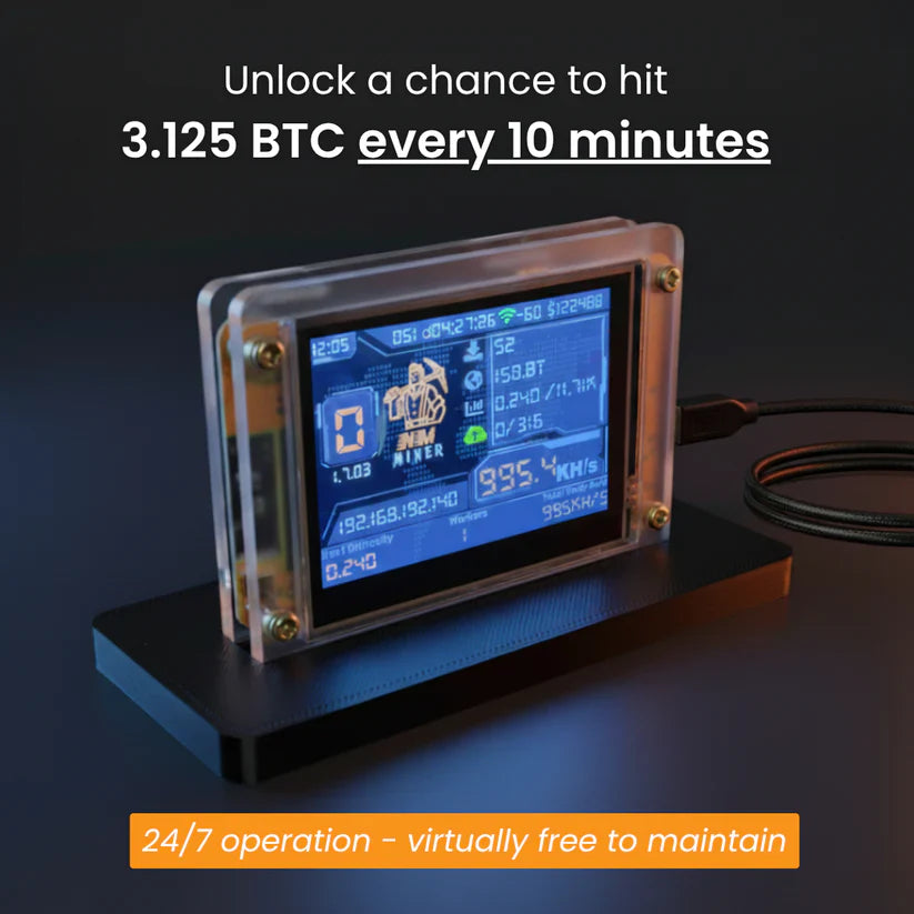 ESP32-Based Mini Crypto Mining Monitor With 960 KHs Hashrate