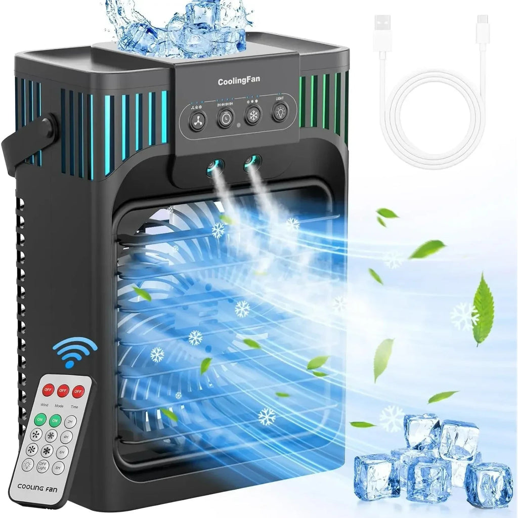 Desktop Air Cooler With Remote Control For Personal Comfort At Home Or Office