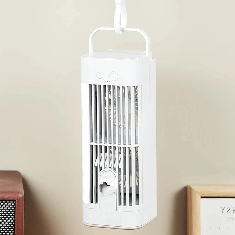 USB-Powered Desk Fan With Spray Cooling And Quiet, Instant Relief