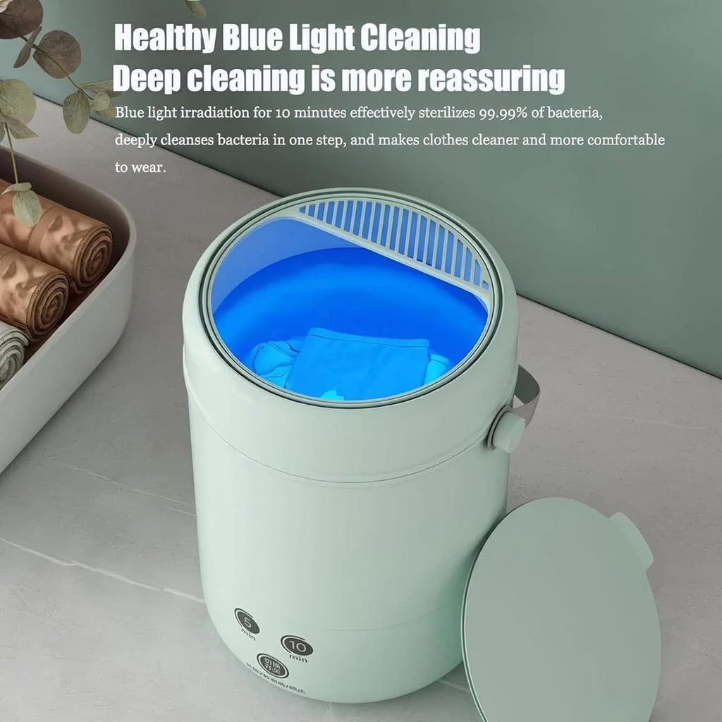 Small Portable Washer With Fast Wash Modes For Delicate Laundry