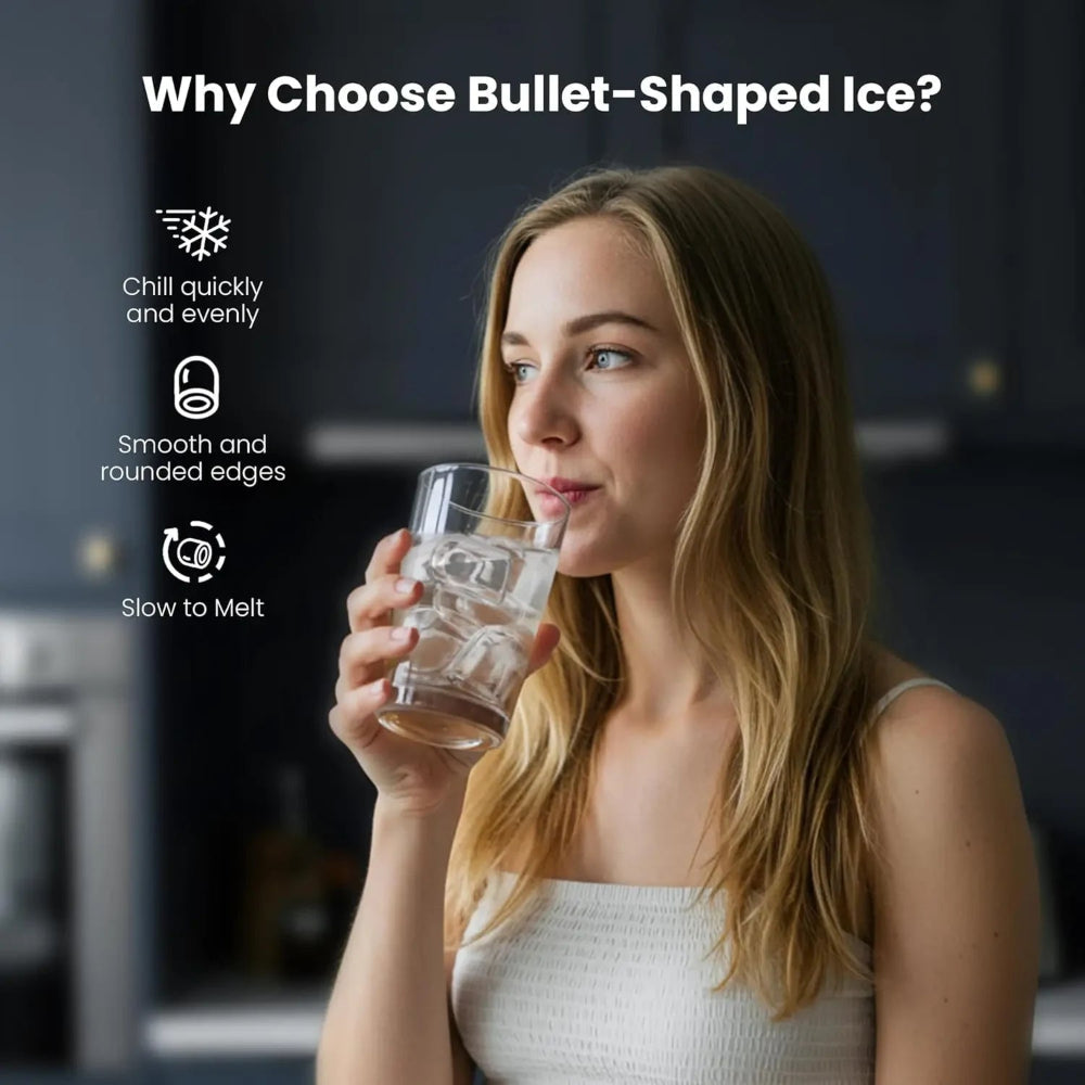 Travel Ready Ice Maker With Fast Ice And Self Cleaning For Home Or Office