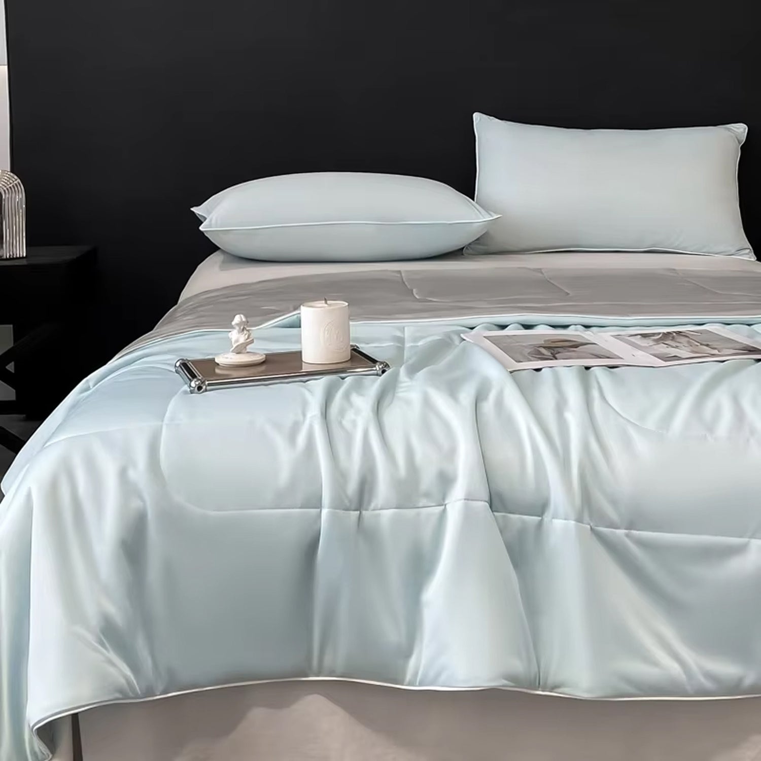Q-Max Fabric Dual-Sided Cooling Blanket For Hot Sleepers