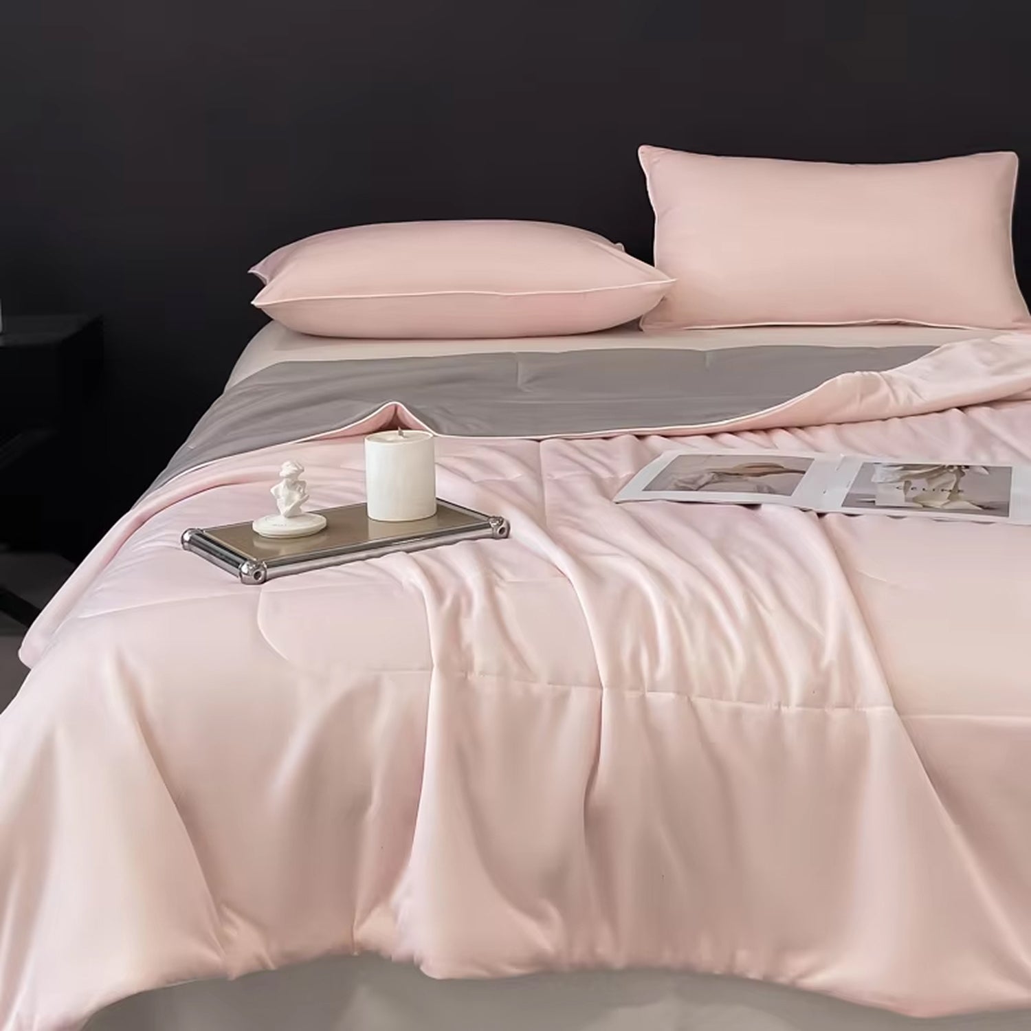Q-Max Fabric Dual-Sided Cooling Blanket For Hot Sleepers