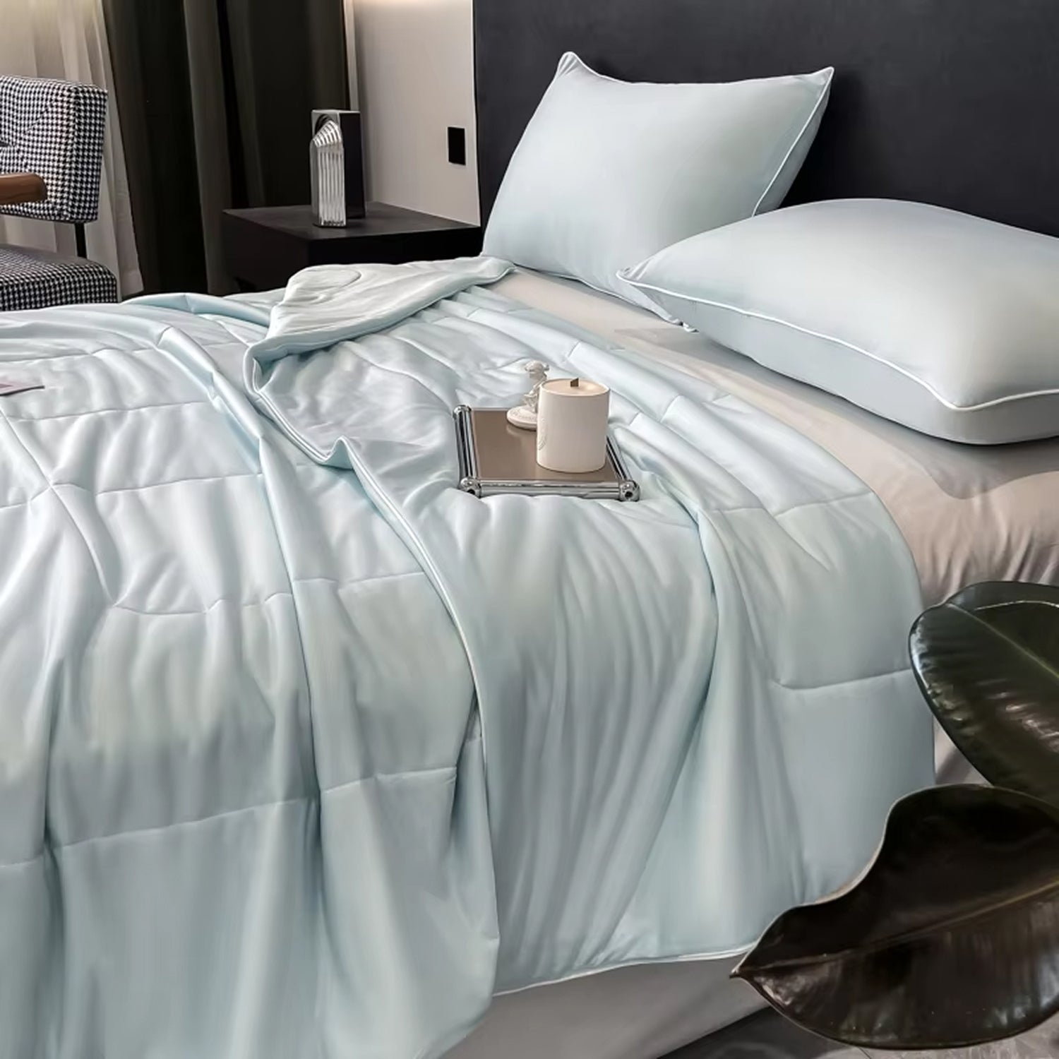 Q-Max Fabric Dual-Sided Cooling Blanket For Hot Sleepers