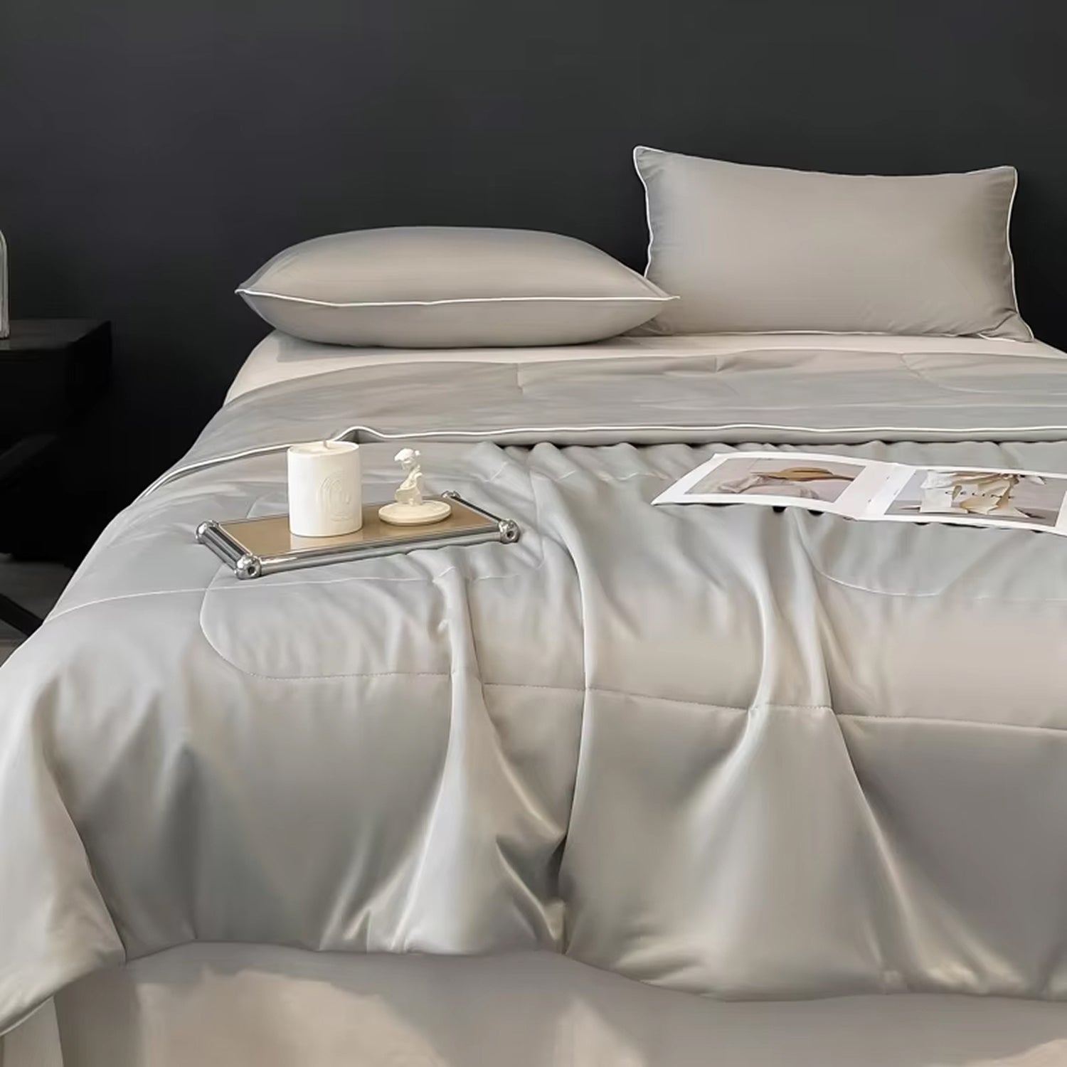 Q-Max Fabric Dual-Sided Cooling Blanket For Hot Sleepers