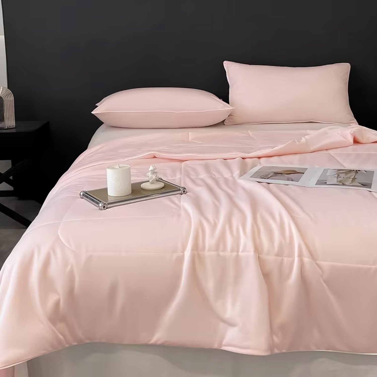 Q-Max Fabric Dual-Sided Cooling Blanket For Hot Sleepers