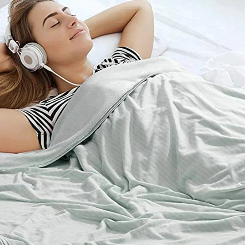 IceFabric Cotton Cooling Blanket For Lightweight Breathable Sleep