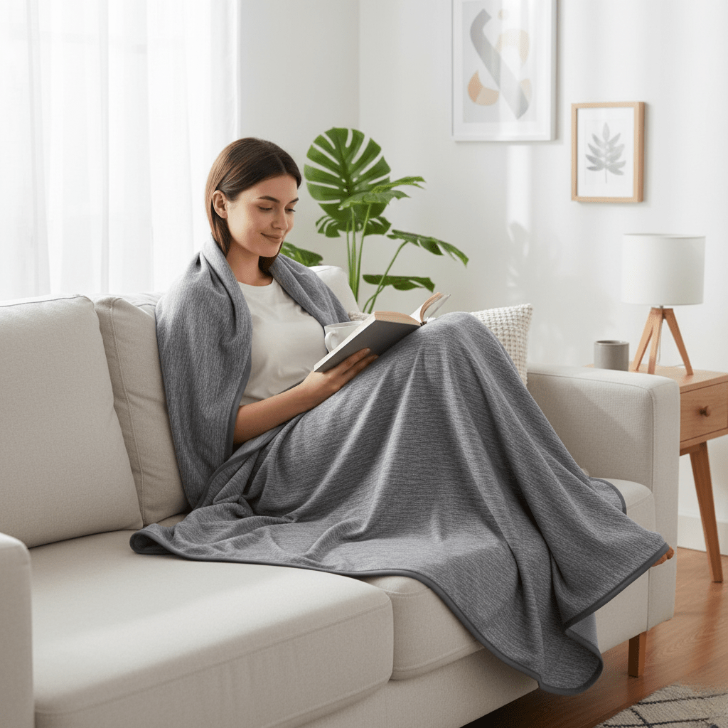 GLACILUX Cooling Blanket With Temperature Regulation And Moisture-Wicking Fabric