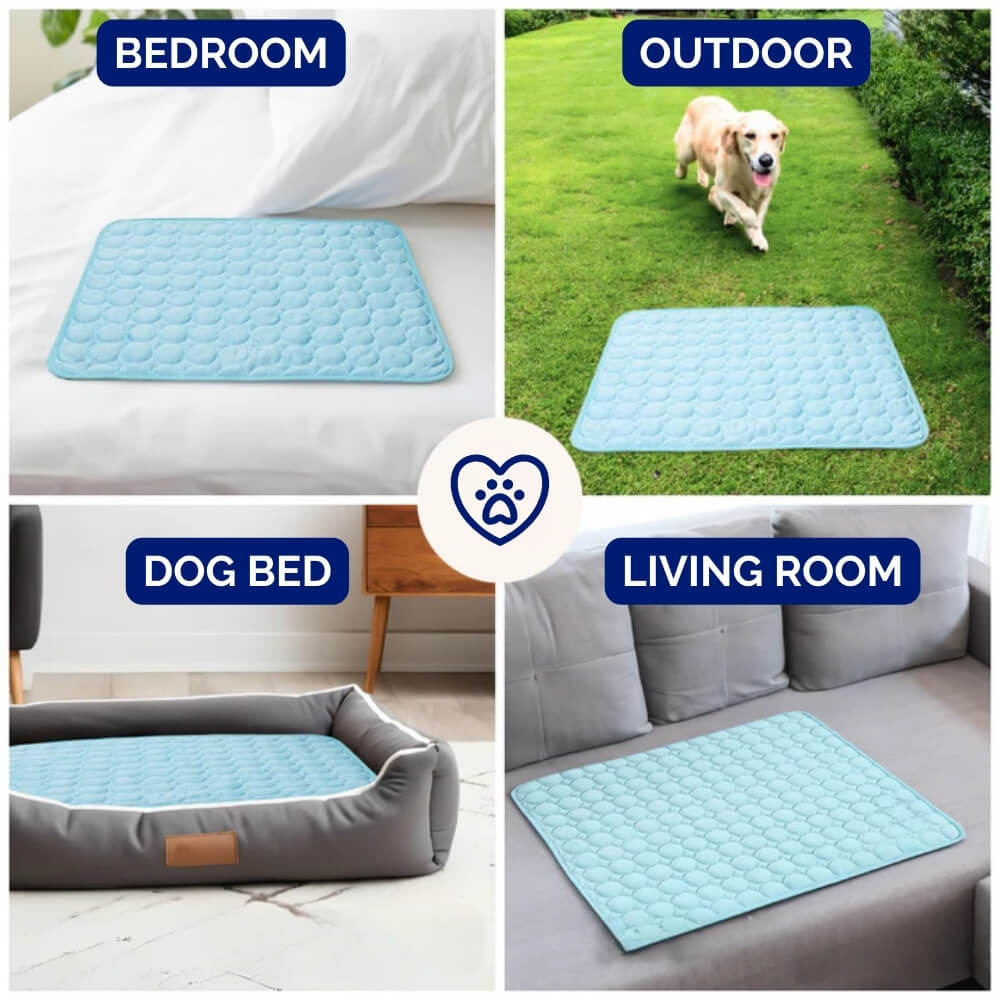 Pressure Activated Dog Cooling Bed For Quick Heat Relief, Lightweight And Portable