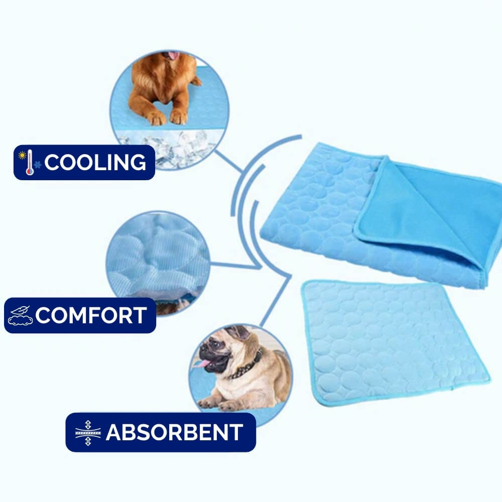 Pressure Activated Dog Cooling Bed For Quick Heat Relief, Lightweight And Portable