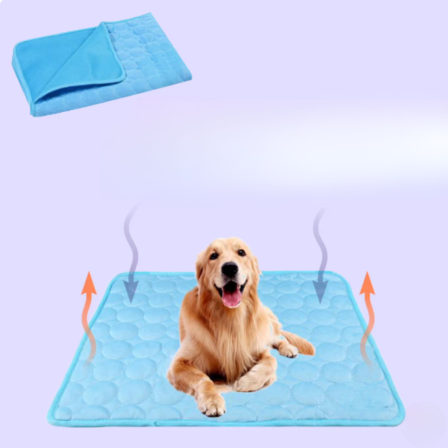 Dog Cooling Mat With Four Times Cooling Power And Durable Design For Hot Weather Comfort