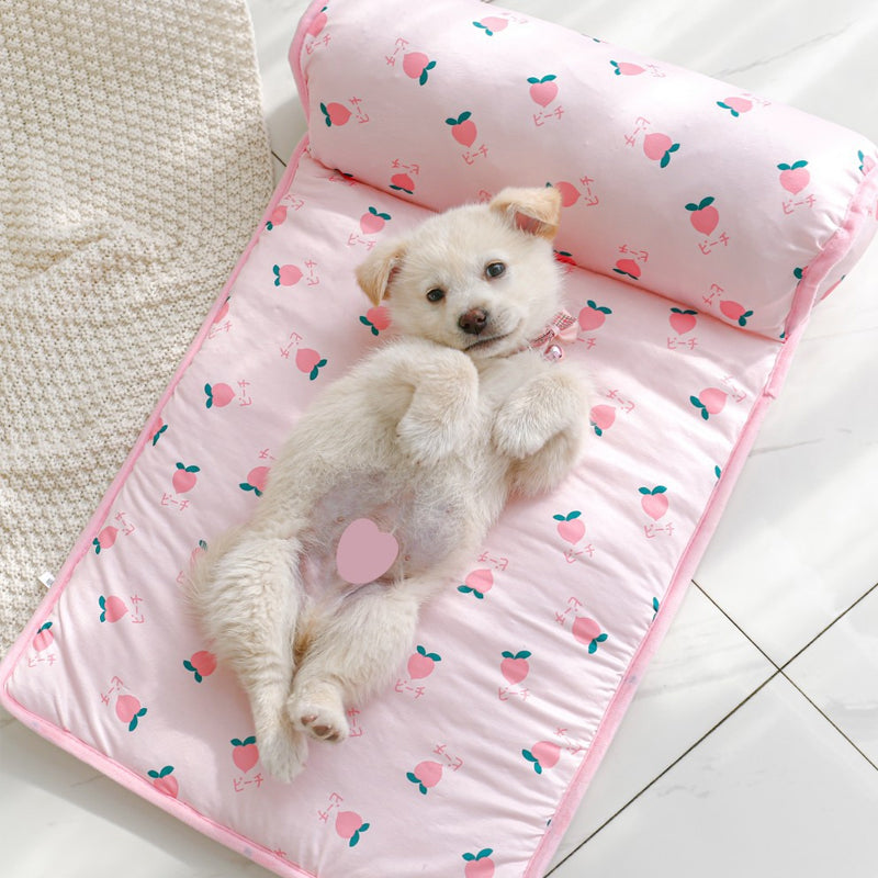 Pet Mat With Plush Cushion And Cooling Surface For Dogs And Cats