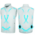 Lightweight USB Rechargeable Cooling Vest With Adjustable Airflow For Outdoor Comfort