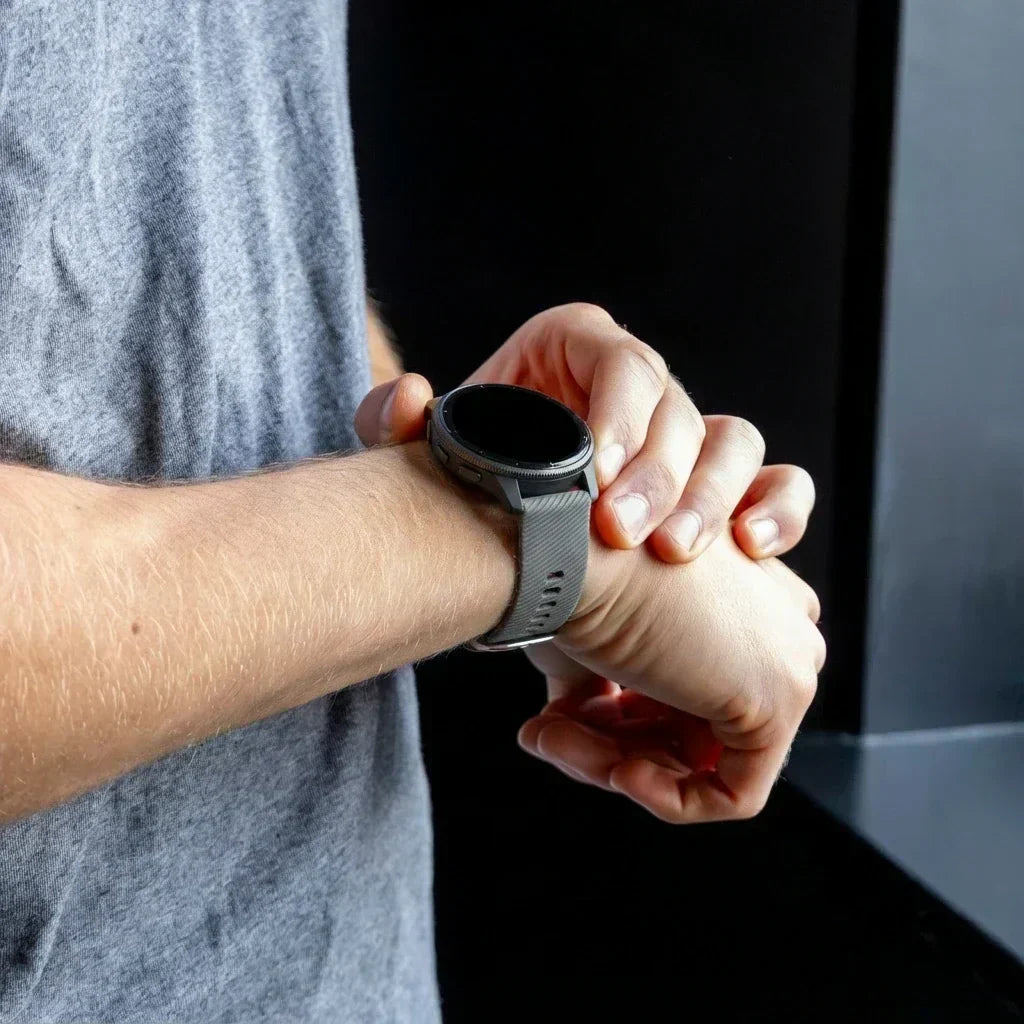 Garmin Forerunner 245 Replacement Silicone Strap In Dark Grey