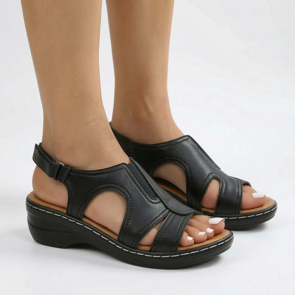 Casual Low Wedge Sandal -  Summer City Walks - Ormexis