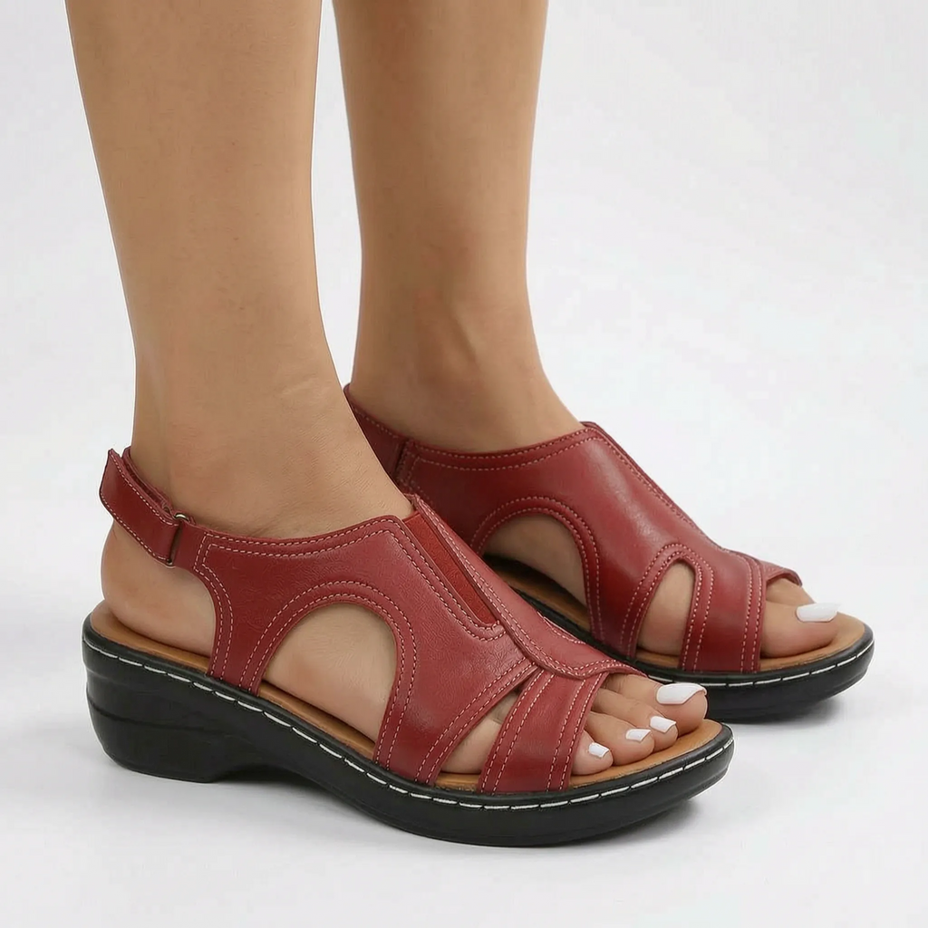 Casual Low Wedge Sandal -  Summer City Walks - Ormexis