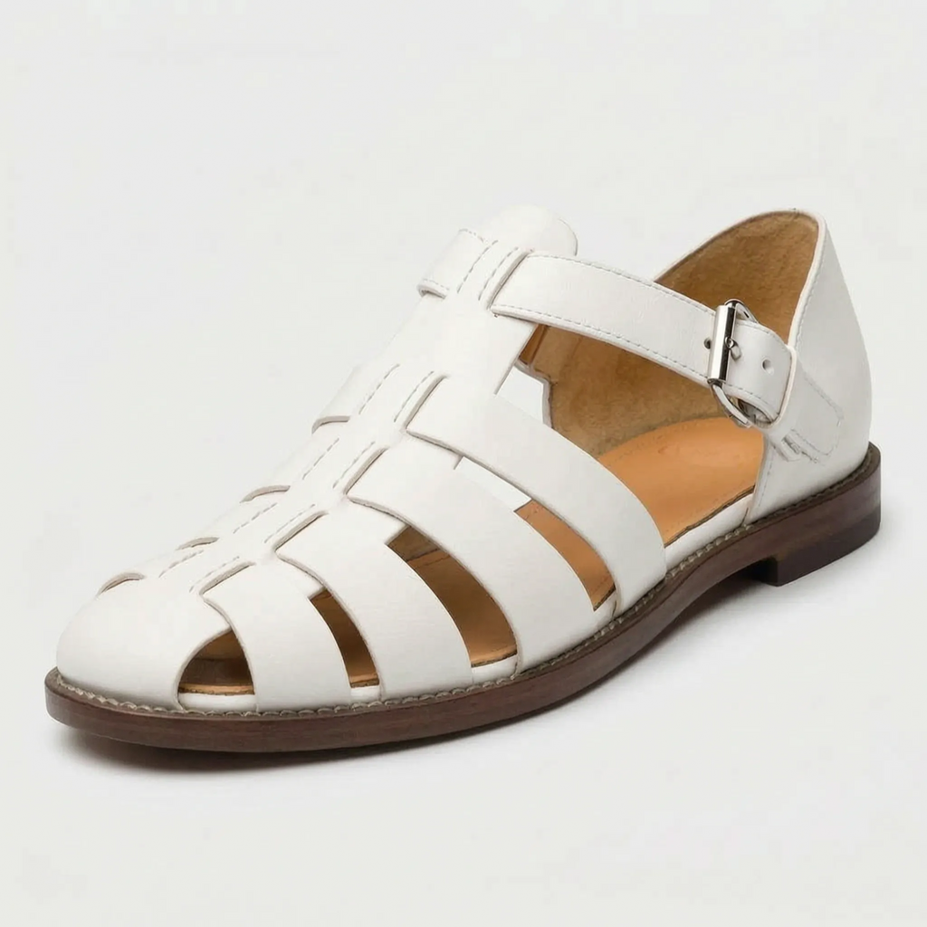 Closed-Toe Caged Sandals -  Summer City Walks - Ormexis