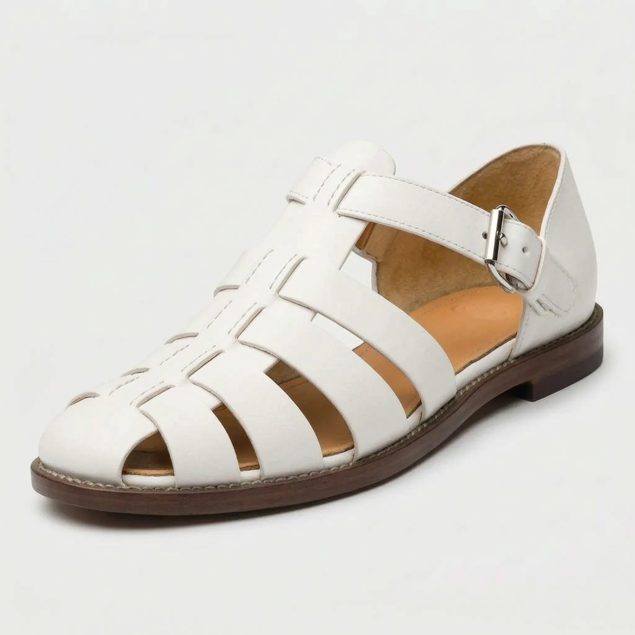 Closed-Toe Caged Sandals -  Summer City Walks - Ormexis