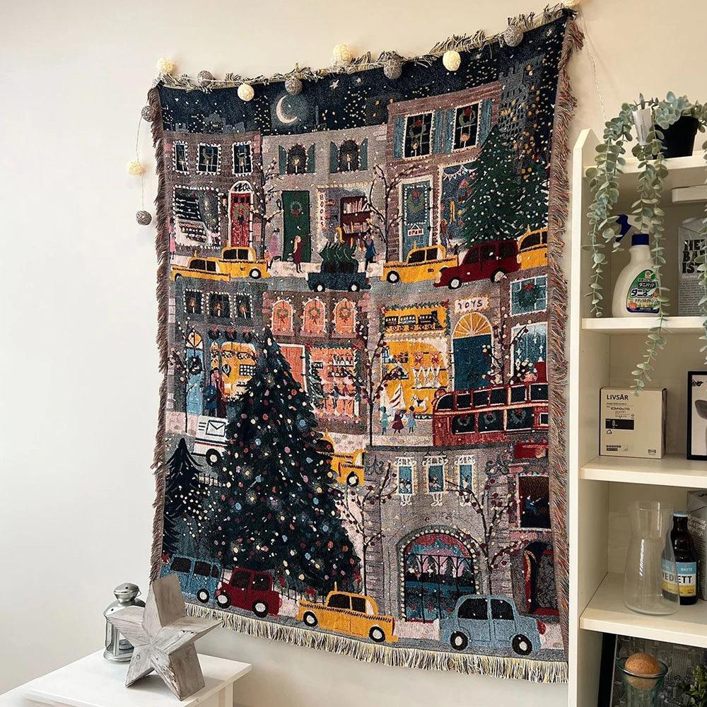 Nutcracker And Stars Christmas Blanket In Soft Fleece For Warmth And Comfort
