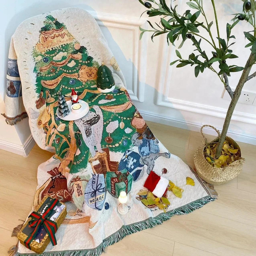 Nutcracker And Stars Christmas Blanket In Soft Fleece For Warmth And Comfort