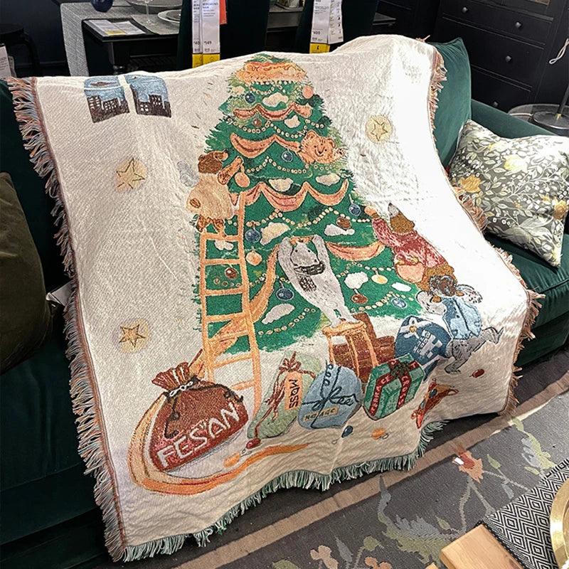 Nutcracker And Stars Christmas Blanket In Soft Fleece For Warmth And Comfort