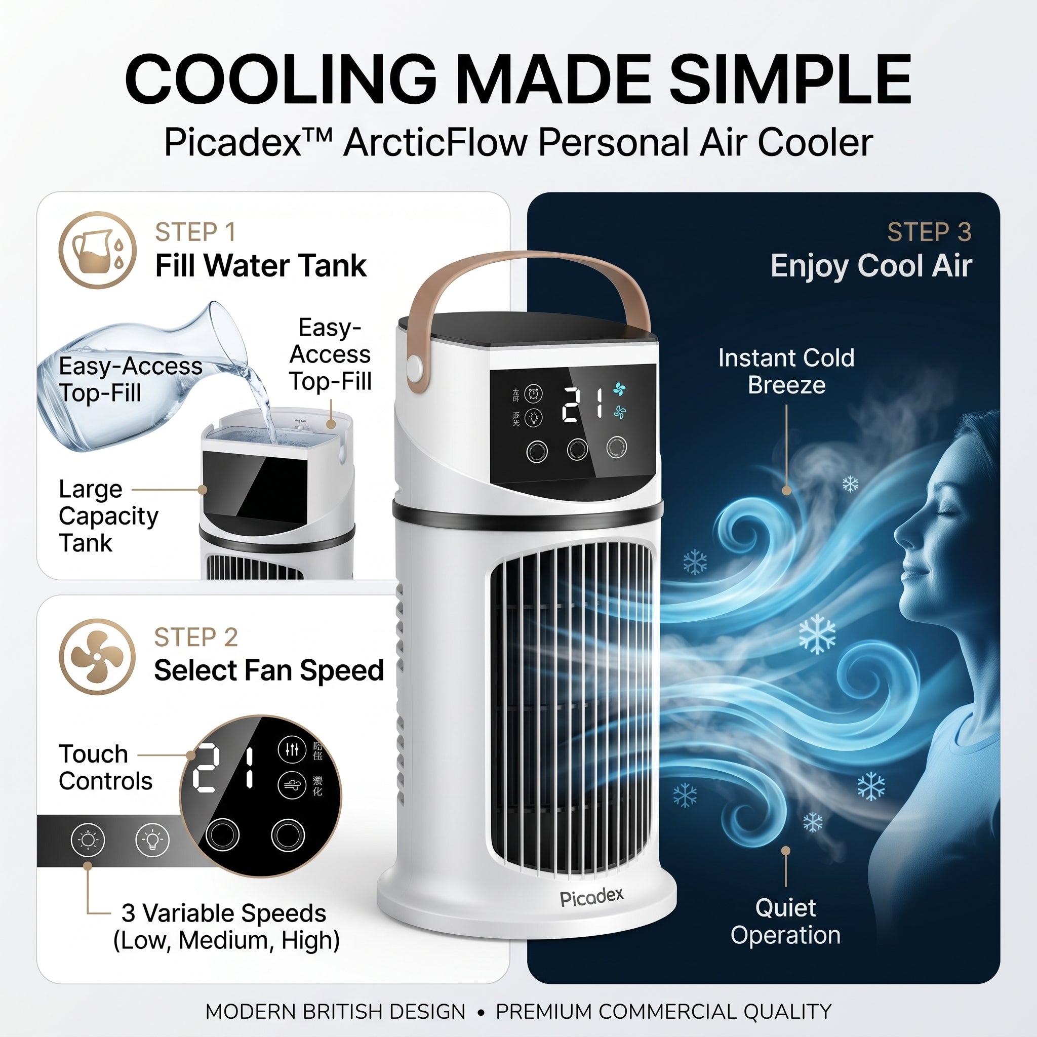 Veltrix – Small Air Conditioner Portable AC Fan | ormexis