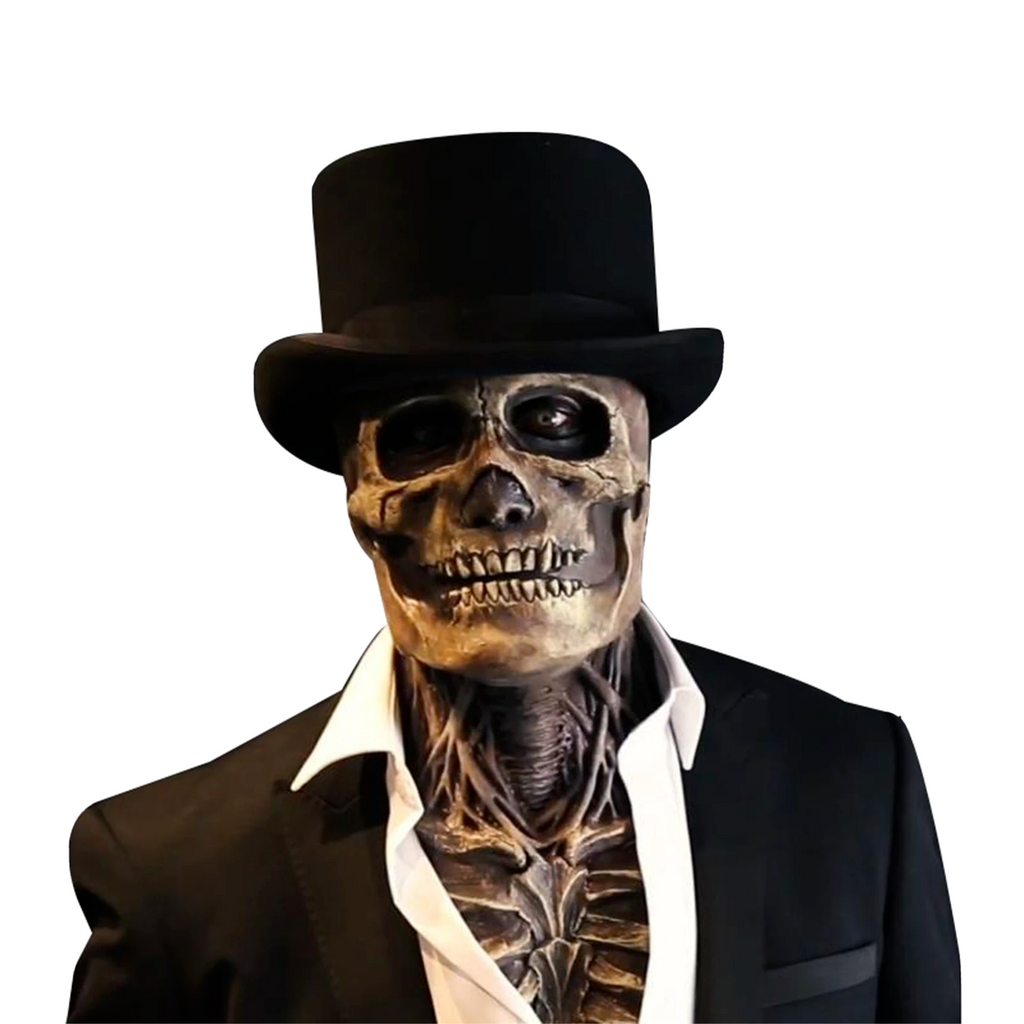 Realistic Skeleton Mask With Movable Jaw For Halloween