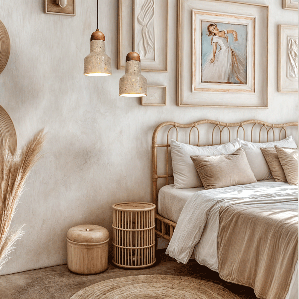 Solena Travertine Pendant Lighting For Modern Homes
