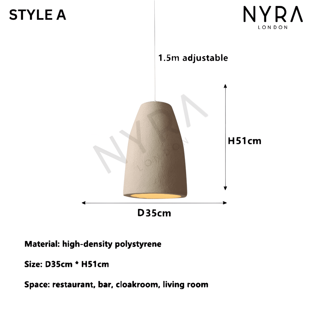 SylvaWabi Resin Pendant Light For Modern Ceiling Fixtures