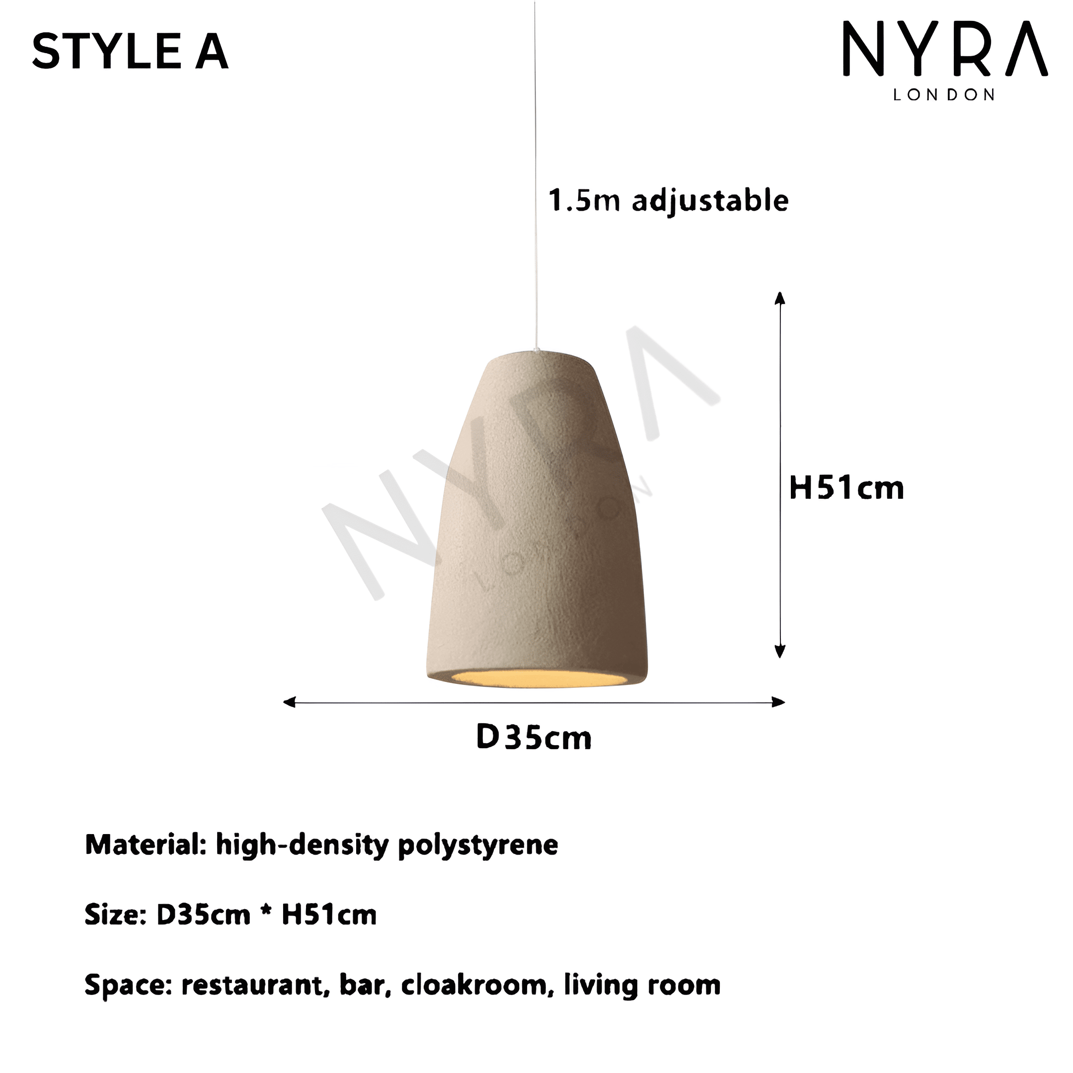 SylvaWabi Resin Pendant Light For Modern Ceiling Fixtures