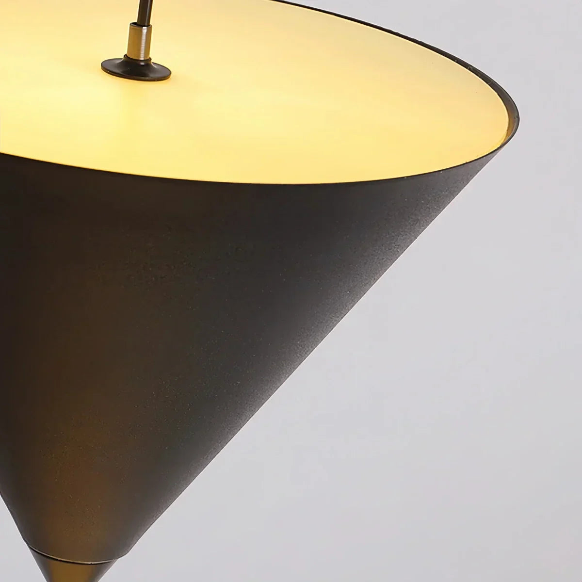 Cone Shaped Pendant Floor Lamp With Ambient LED Lighting