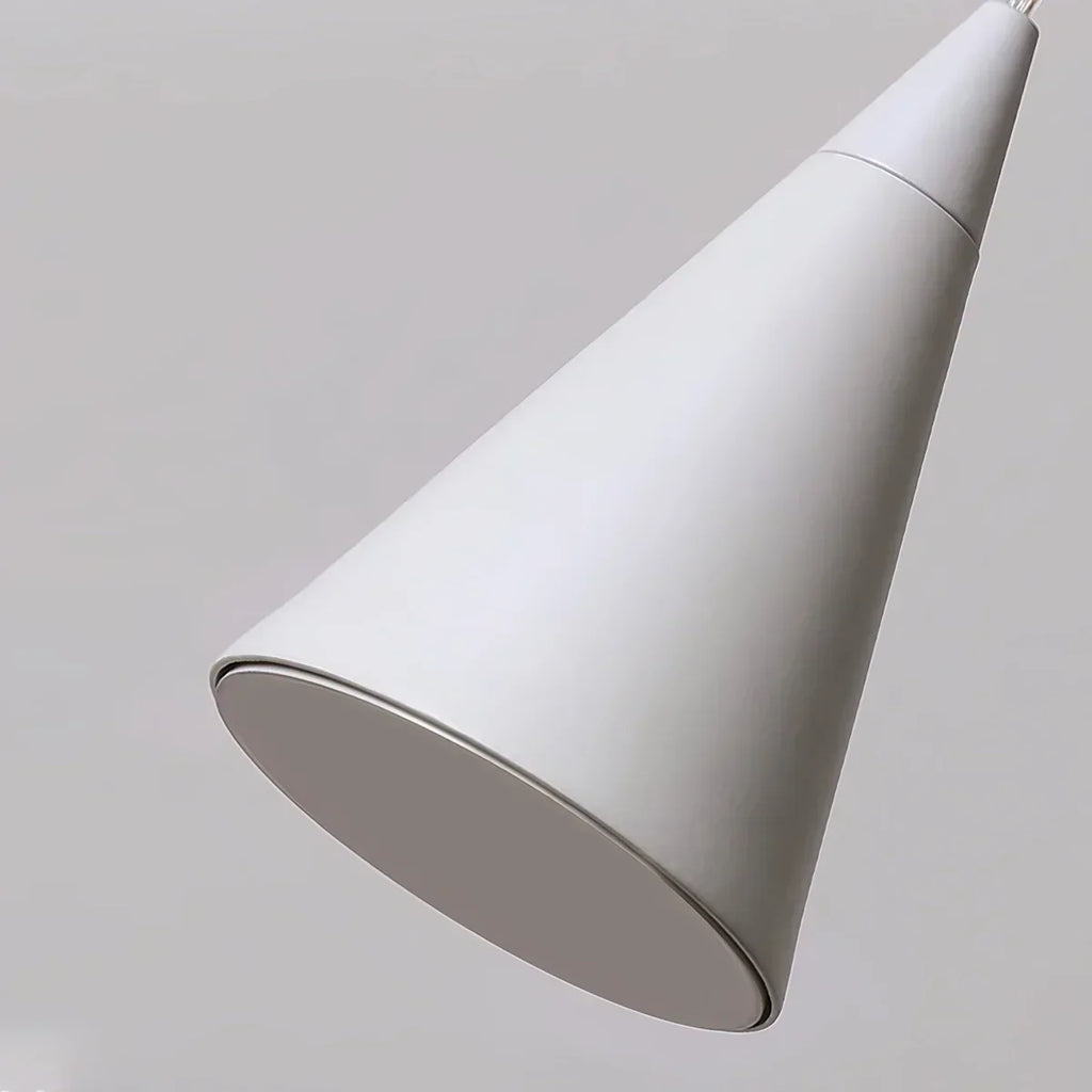 Cone Shaped Pendant Floor Lamp With Ambient LED Lighting