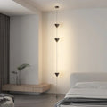 Cone Shaped Pendant Floor Lamp With Ambient LED Lighting